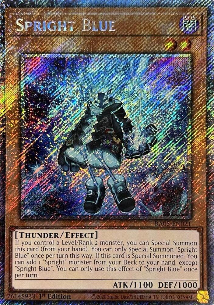 Spright Blue (Platinum Secret Rare) - Rarity Collection 5 - YuGiOh