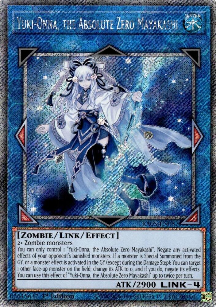 Yuki-Onna, the Absolute Zero Mayakashi (Platinum Secret Rare