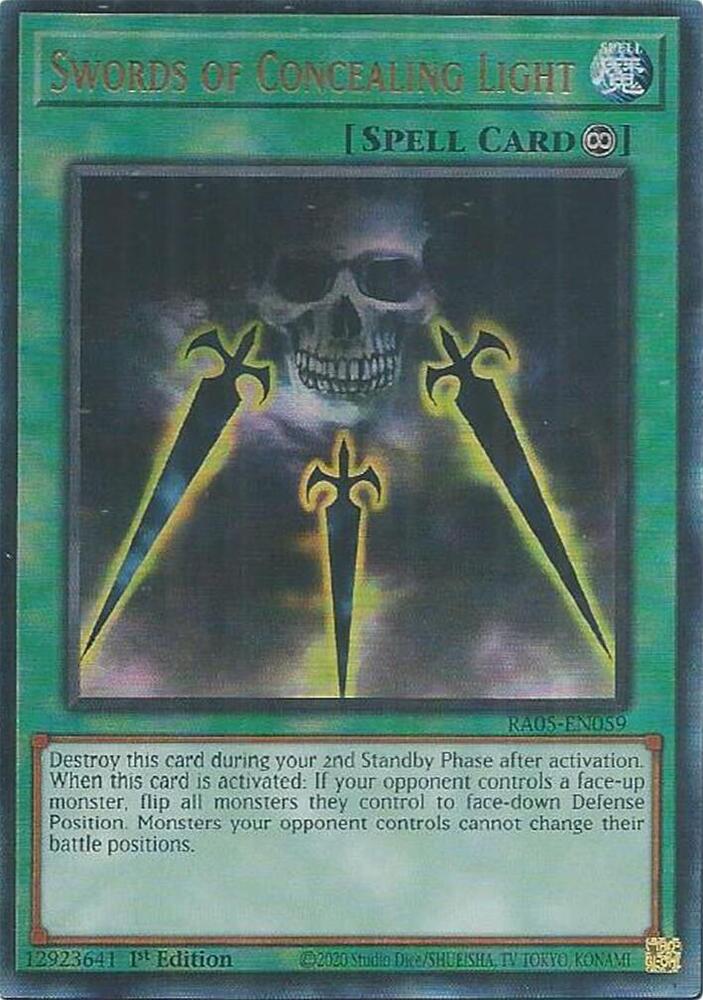 遊戯王　SWORDS OF CONCEALING LIGHT レリーフ1枚 Swords of Concealing Light (Starlight Rare) - Rarity Collection 5