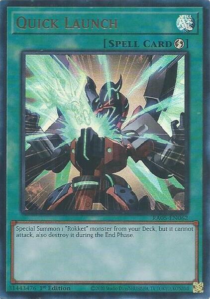 Quick Launch (Ultra Rare) - Rarity Collection 5 - YuGiOh - TCGplayer.com