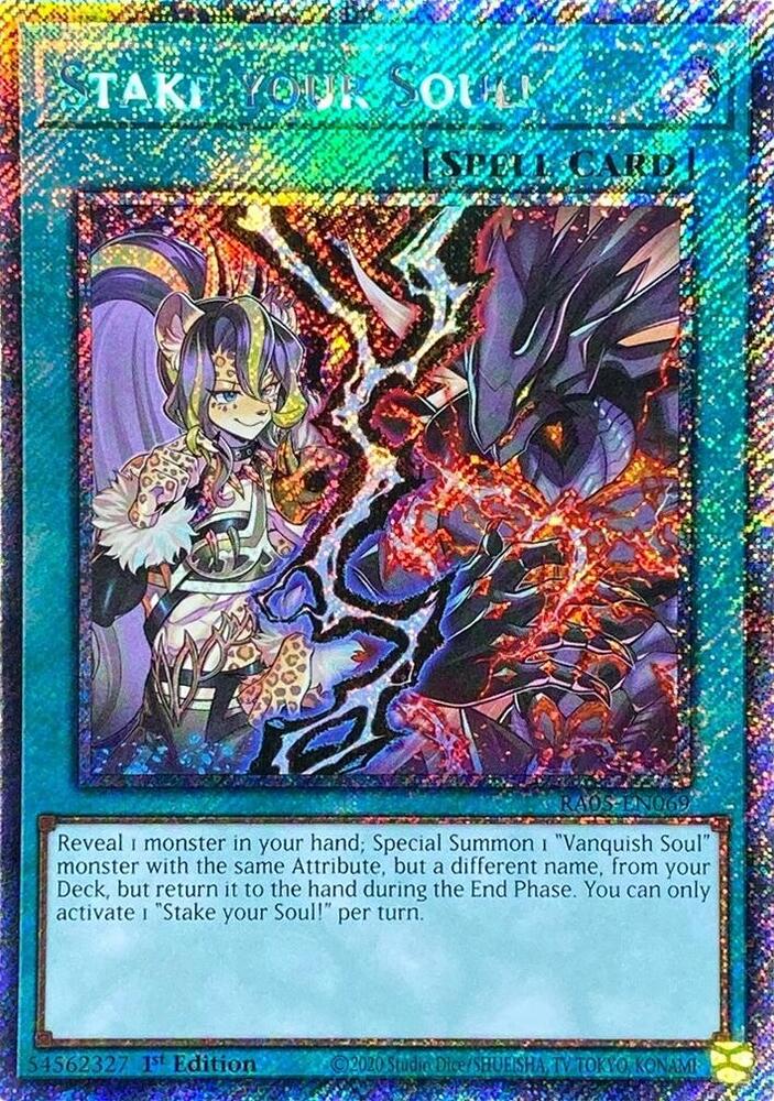 Stake your Soul! (Platinum Secret Rare) - Rarity Collection 5