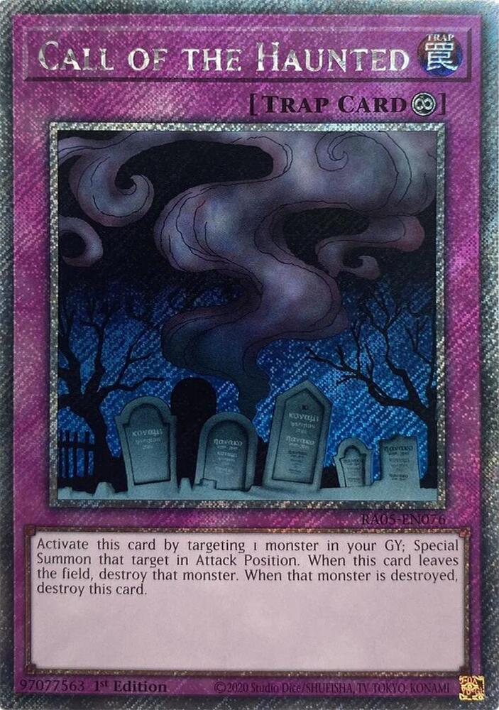 Call of the Haunted (Platinum Secret Rare) - Rarity Collection 5 - YuGiOh