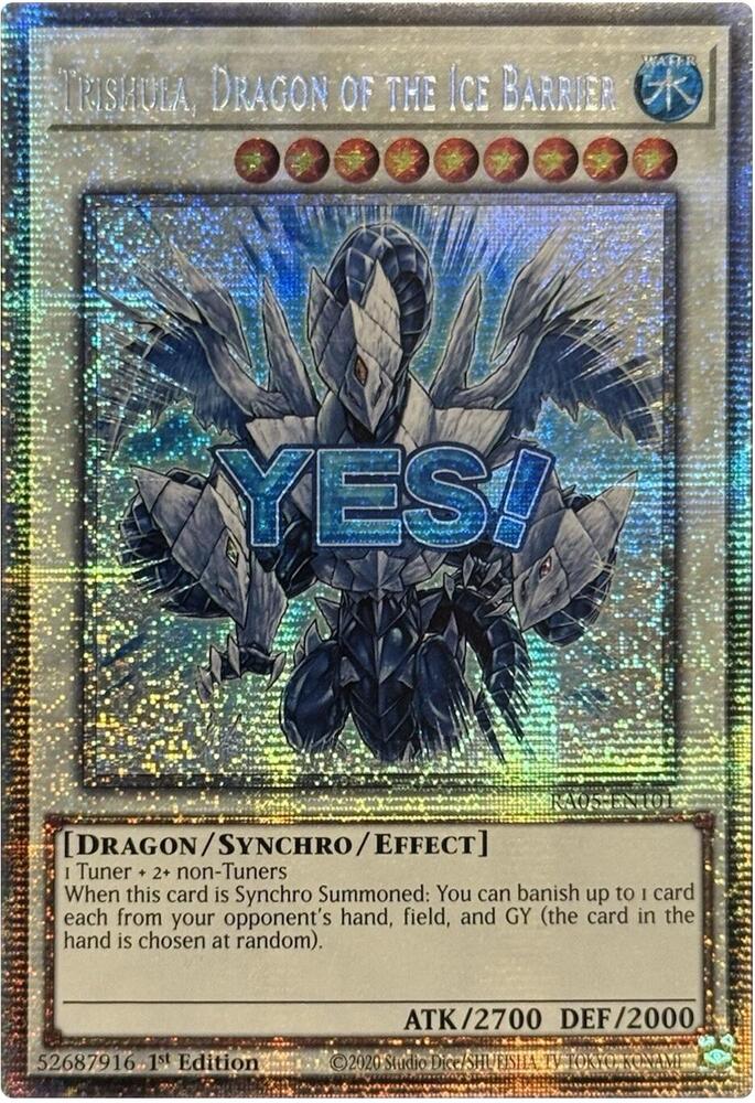 Trishula, Dragon of the Ice Barrier (Starlight Rare) - Rarity Collection 5 - YuGiOh - TCGplayer.com Trishula, Dragon of the Ice Barrier (Starlight Rare) - Rarity Collection 5 - YuGiOh - TCGplayer.com