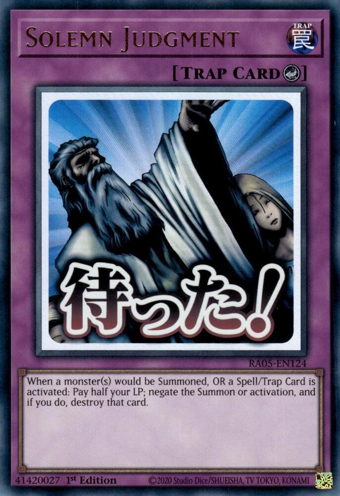 Solemn Judgment - Rarity Collection 5 - YuGiOh - TCGplayer.com Solemn Judgment - Rarity Collection 5 - YuGiOh - TCGplayer.com