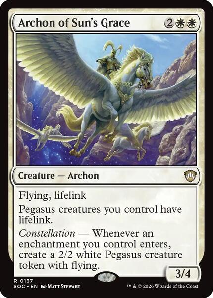 Archon of Sun's Grace - Commander: Secrets of Strixhaven - Magic