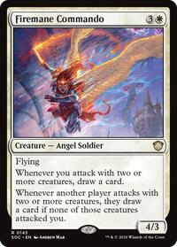 Firemane Commando - Commander: Secrets of Strixhaven - Magic: The Gathering card