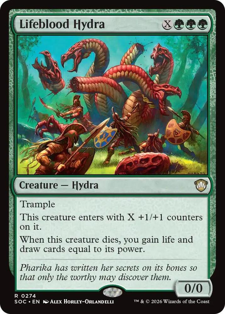 Lifeblood Hydra Commander Secrets Of Strixhaven Magic The 