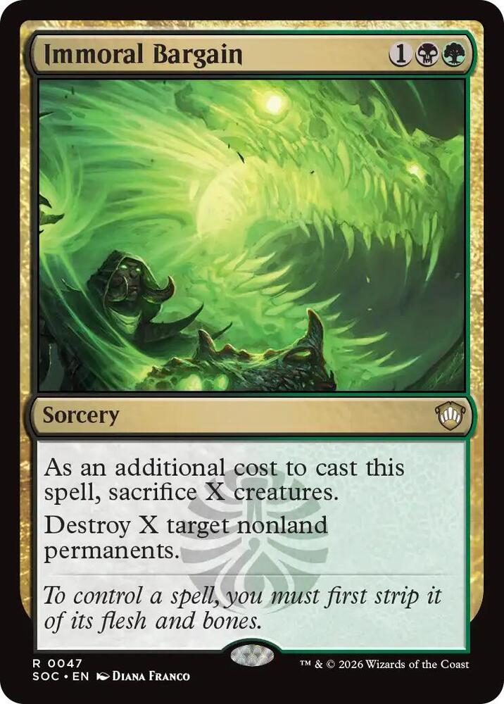 bargain cards mtg Magic The Gathering - Innistrad - Crimson Vow - Demonic Bargain