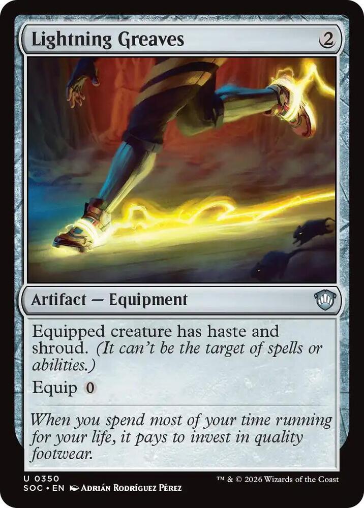 Lightning Greaves - Commander: Secrets of Strixhaven - Magic: The