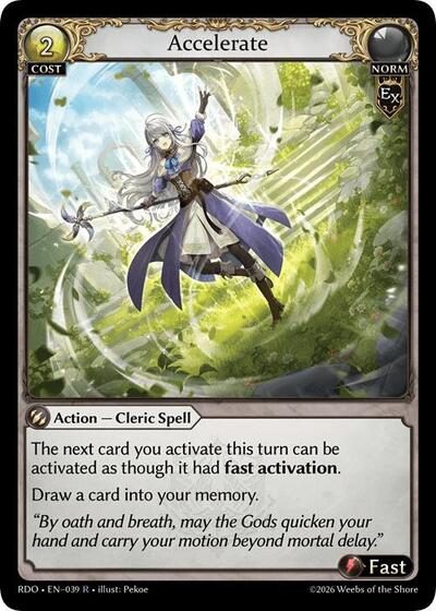 Accelerate card