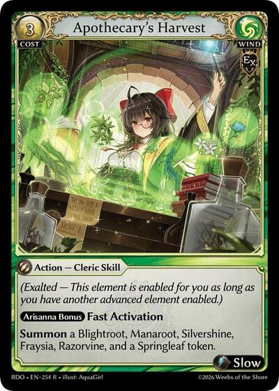 Apothecary's Harvest card