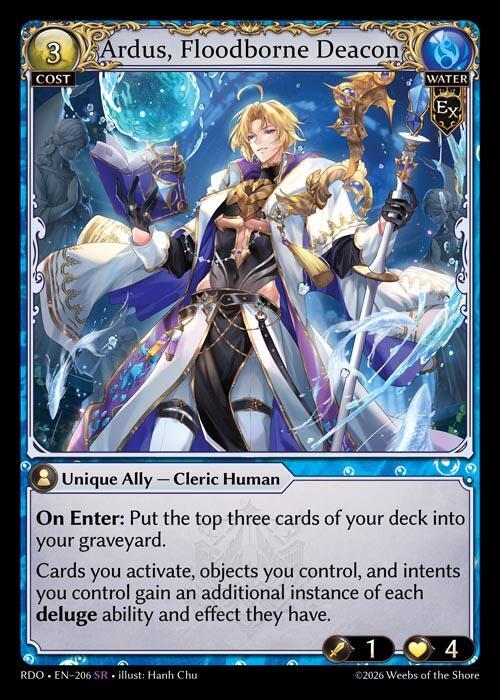 Ardus, Floodborne Deacon - Radiant Origins - Grand Archive TCG