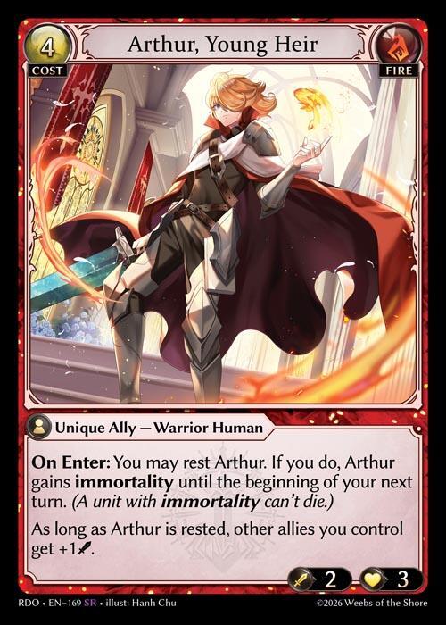 グランドアーカイブ - Arthur, Young Heir Arthur, Young Heir - Radiant Origins - Grand Archive TCG