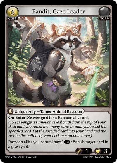Bandit, Gaze Leader card