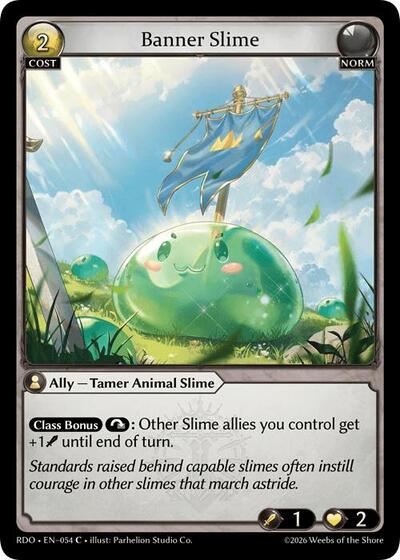 Banner Slime — Foil Radiant Origins Common Grand Archive card — value and price
