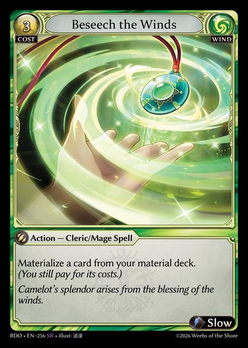 Beseech the Winds 2枚 grand archive Beseech the Winds - Radiant Origins - Grand Archive TCG