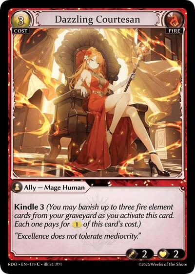 Dazzling Courtesan card