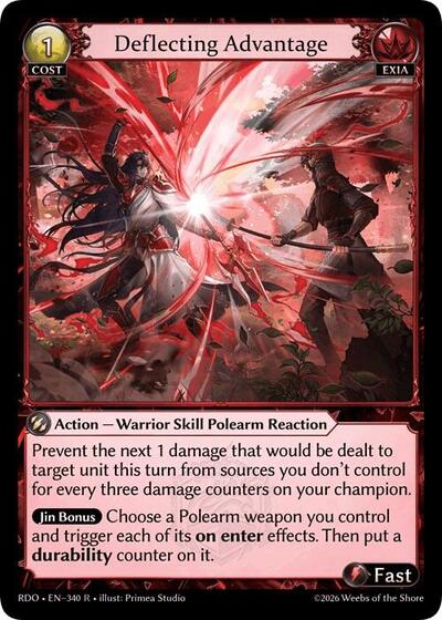 Deflecting Advantage card