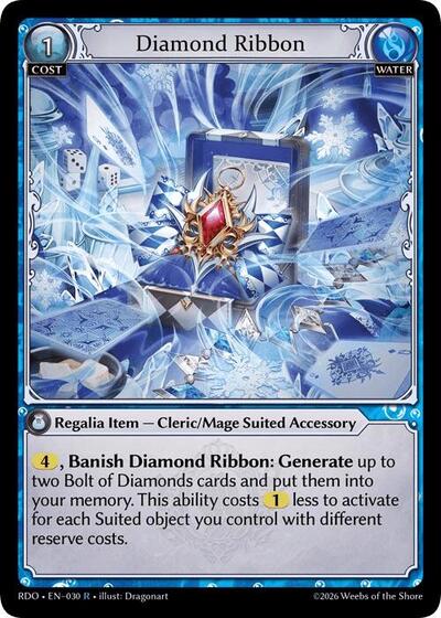 Diamond Ribbon card