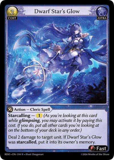 Dwarf Star's Glow card