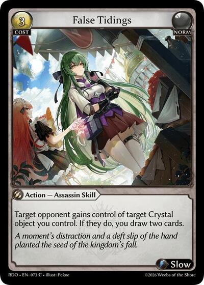 False Tidings card