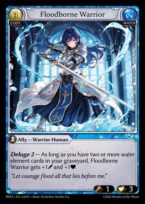 Floodborne Warrior - Radiant Origins - Grand Archive TCG