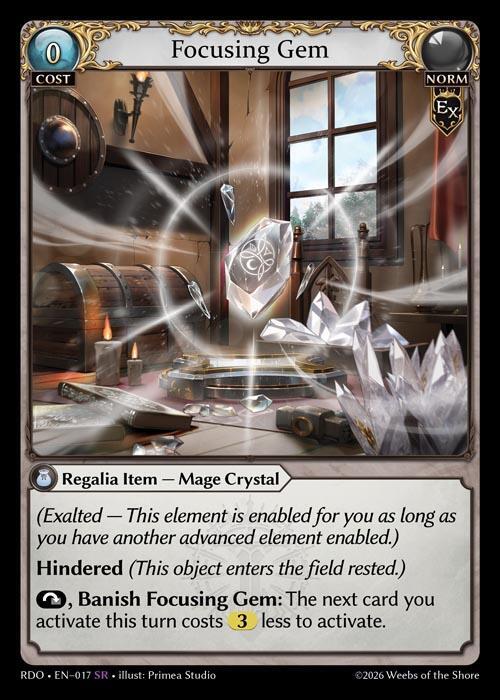Focusing Gem - Radiant Origins - Grand Archive TCG - TCGplayer.com