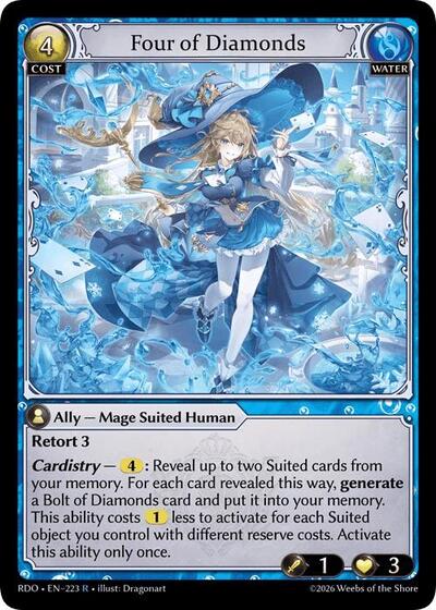 Four of Diamonds card