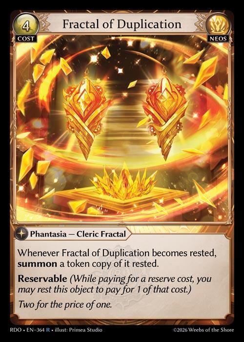 Fractal of Duplication - Radiant Origins - Grand Archive TCG