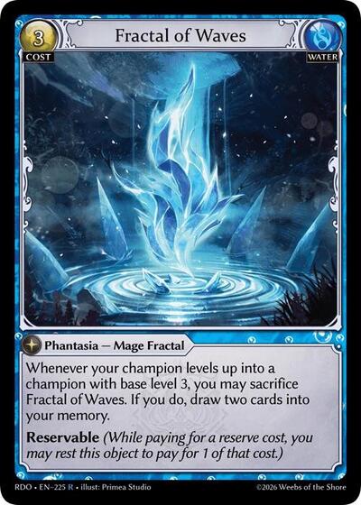 Fractal of Waves card