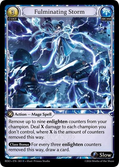 Fulminating Storm card