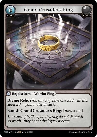 Grand Crusader's Ring card