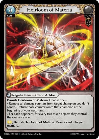 Heirloom of Materia card