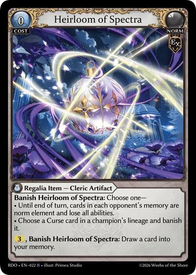 Heirloom of Spectra card