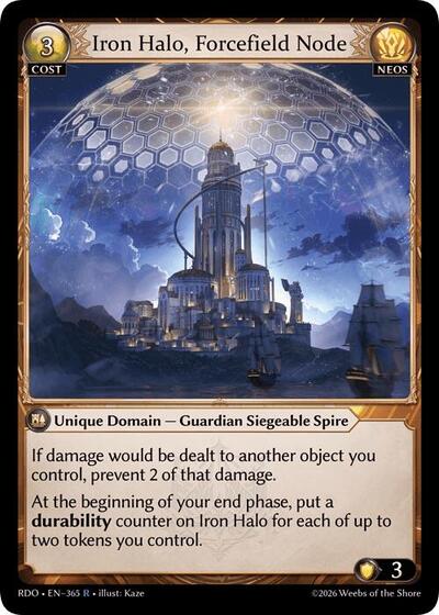 Iron Halo, Forcefield Node card