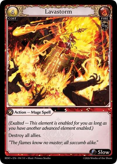 Lavastorm card