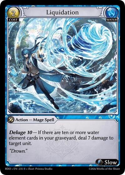 Liquidation card