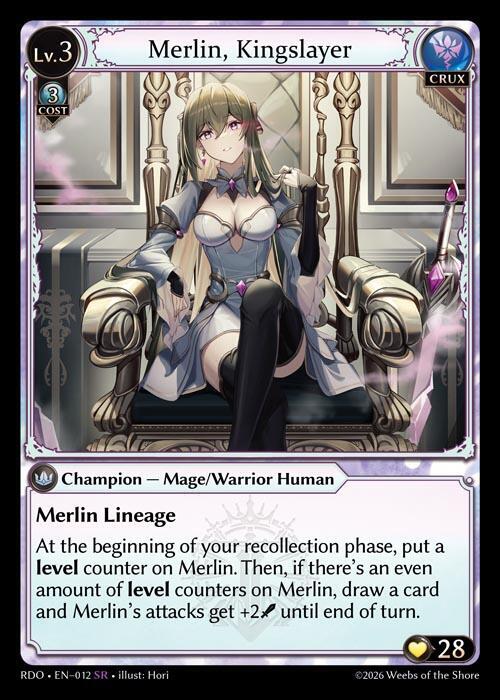 Merlin, Kingslayer - Radiant Origins - Grand Archive TCG