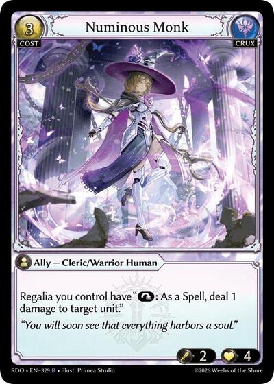 Numinous Monk card