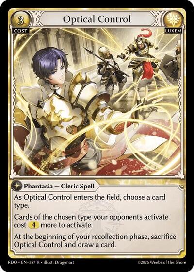 Optical Control card