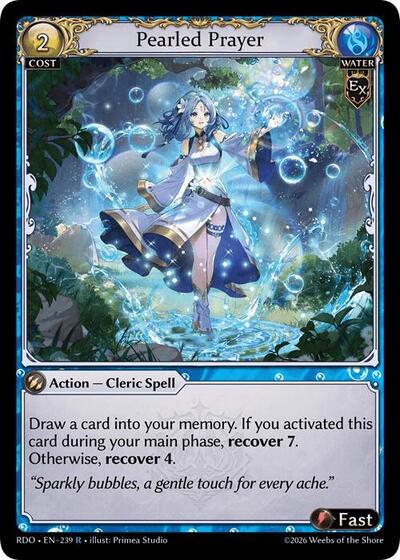 Pearled Prayer card
