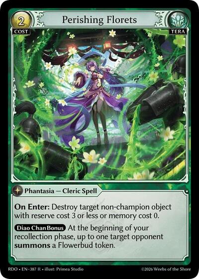 Perishing Florets card