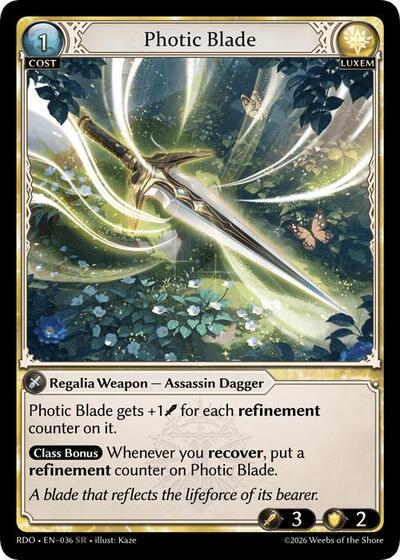 Photic Blade card
