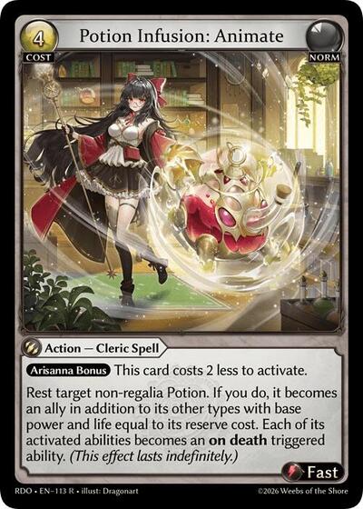 Potion Infusion: Animate card