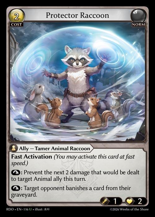 Protector Raccoon - Radiant Origins - Grand Archive TCG - TCGplayer.com