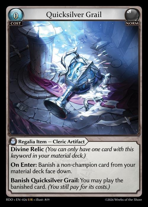 Quicksilver Grail - Radiant Origins - Grand Archive TCG