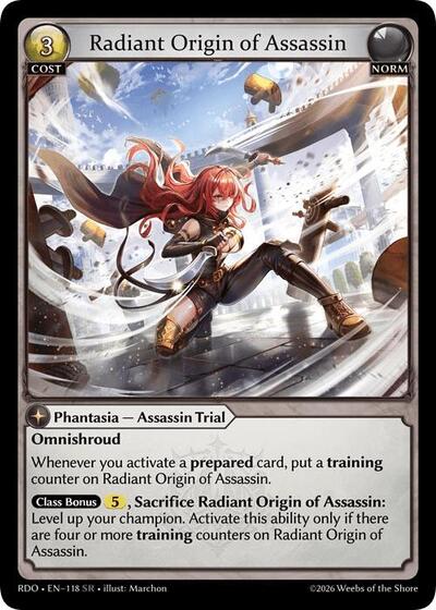 Radiant Origin of Assassin card