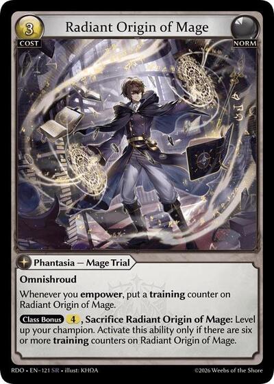 Radiant Origin of Mage card