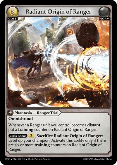 Radiant Origin of Ranger card