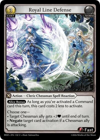 Royal Line Defense card